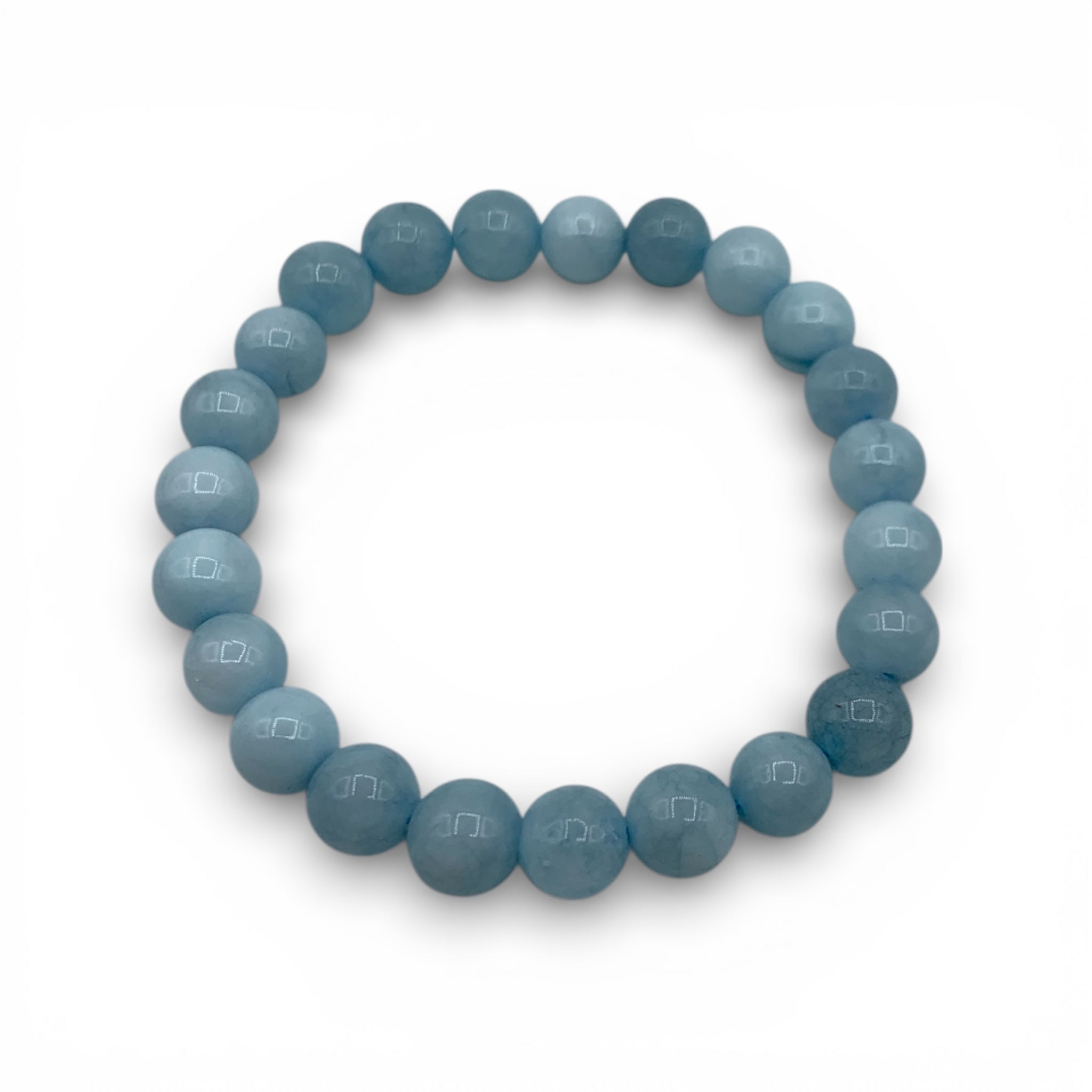Bracelet - Aquamarine Blue 8mm